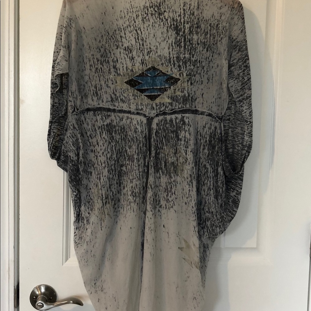Long open front kimono